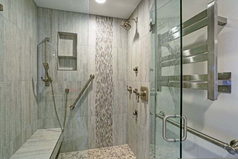 Walk-in Shower with Built-in Niches